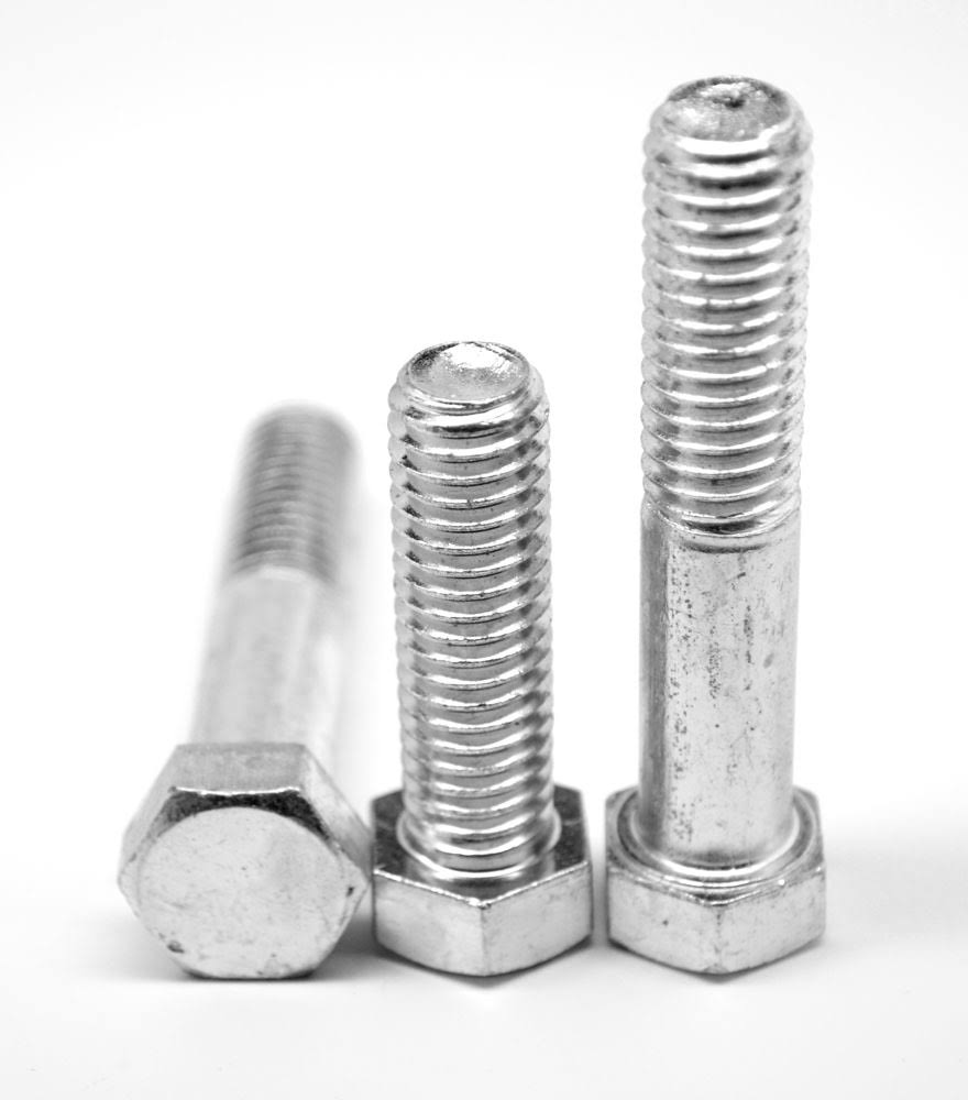 22 x 3 x 22 Coarse Thread Grade 2 Hex Cap Screw Low Carbon Steel Zinc Plated J980119