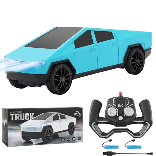 Remote Control Pickup Truck 1/24 Scale Rechargeable Blue H43886