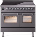40 Induction Range with Electric Oven in Matte Graphite D60617