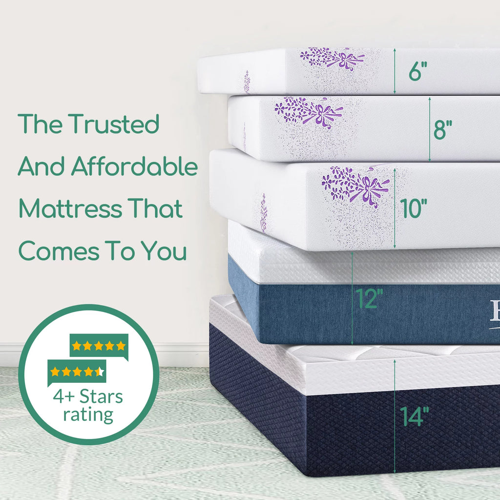 6 inch Gel Memory Foam Twin Mattress V4903