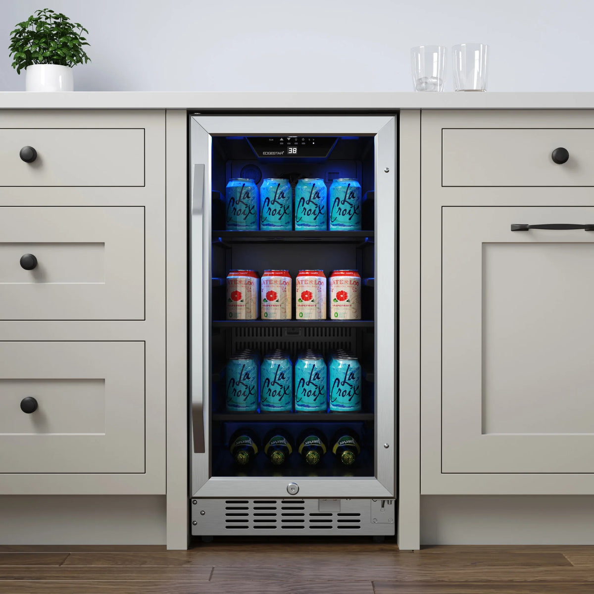 24 Wide 142 Can Built-In Beverage Cooler Stainless Steel P701374