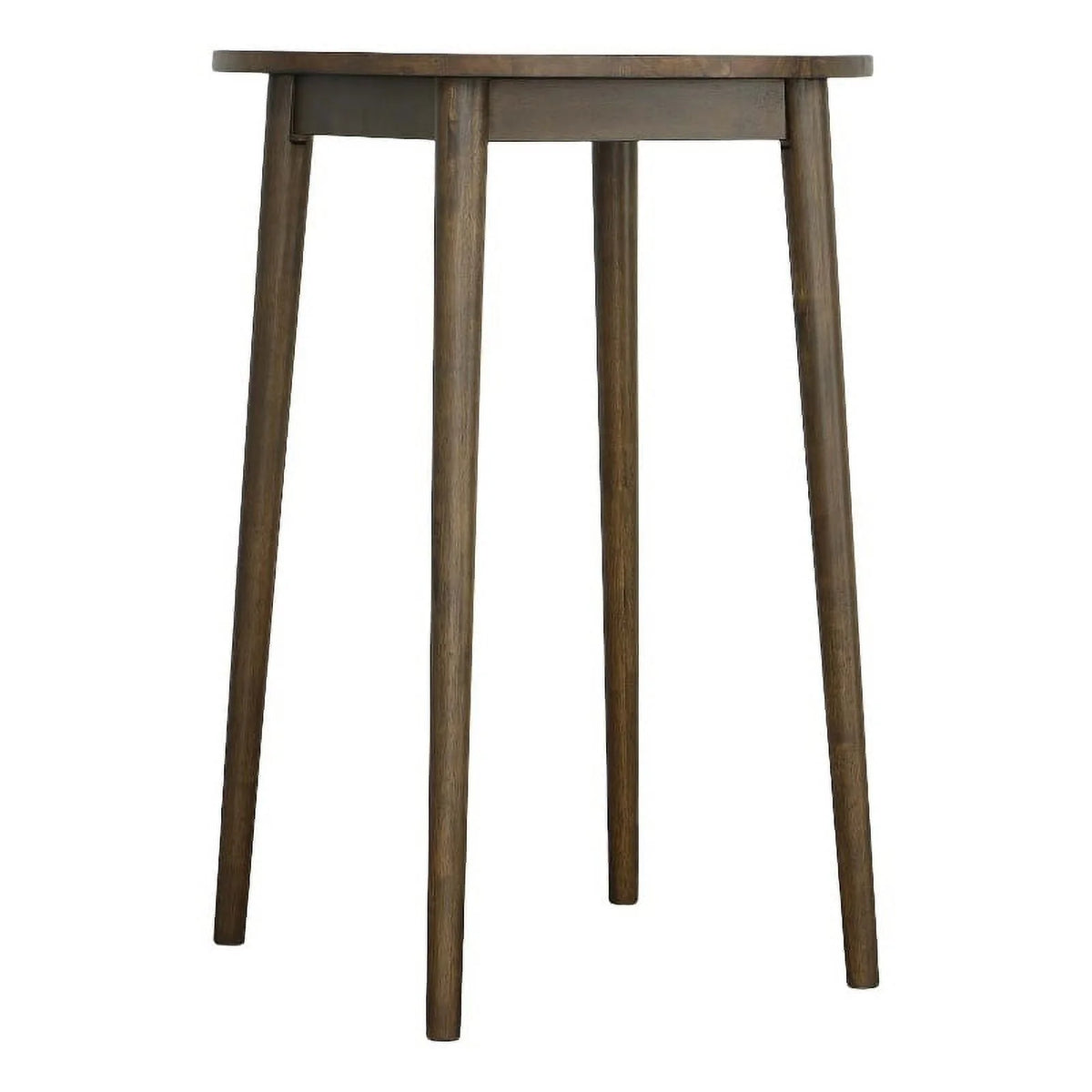 Wood Round Bar/Pub Table in Walnut Brown X8005