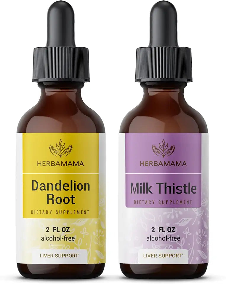 Dandelion Root & Milk Thistle Liquid Drops 2 fl oz 2 Pack K5126
