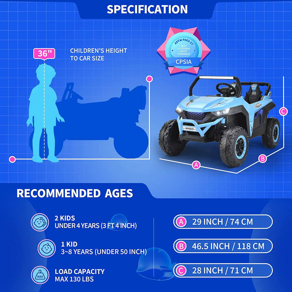 24V 2 Seater Kids Ride on UTV Car J267767