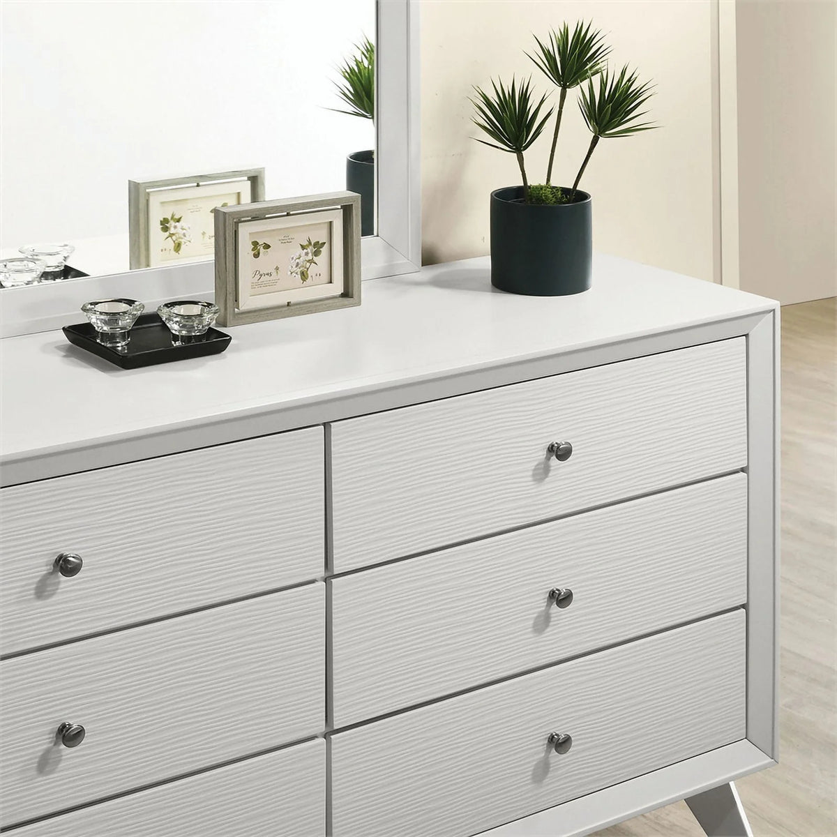 White Wood Bedroom Set 6pc King I524911