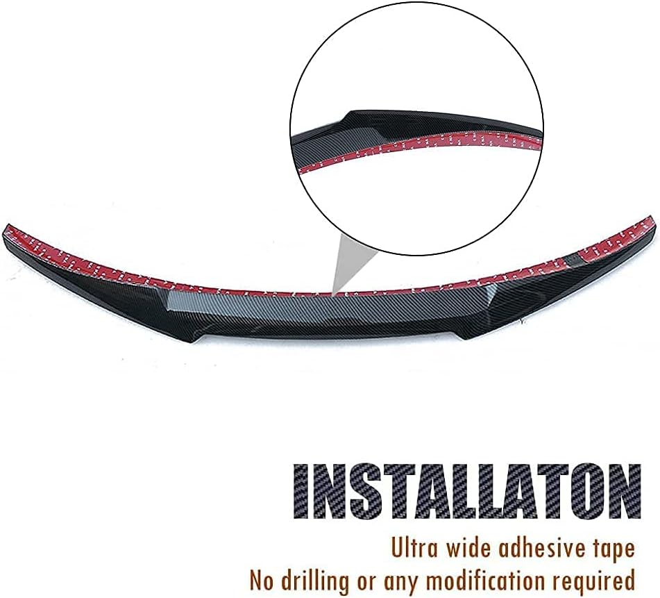 Carbon Fiber Style Rear Trunk Spoiler Wing O681217