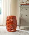 Orange Garden Stool C2137