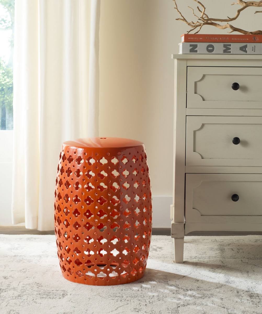 Orange Garden Stool C2137