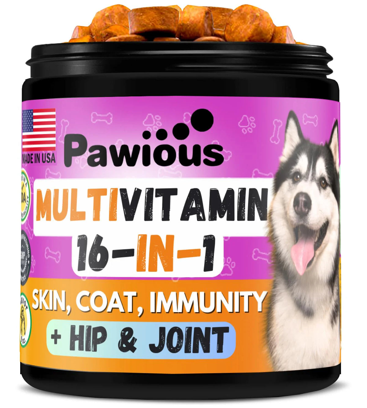Chewable Dog Multivitamin with Glucosamine 16 in 1 V79078