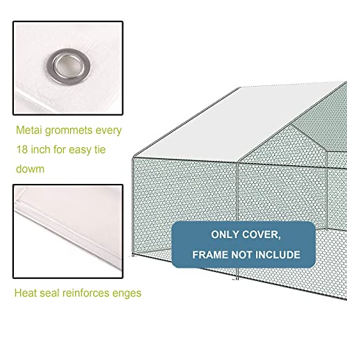 Waterproof Outdoor Metal Chicken Coop Cover 11.38’Lx6.33’W 2 Pack L474650