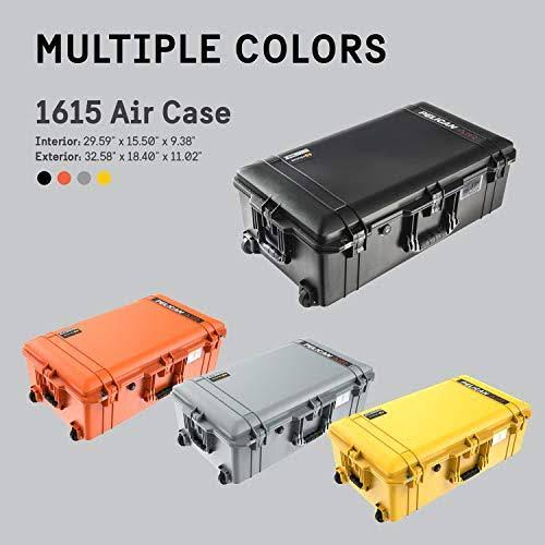Black Wheeled Check-in Case With Foam D8362