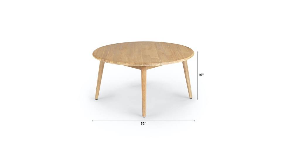 Round Acacia Coffee Table X2779