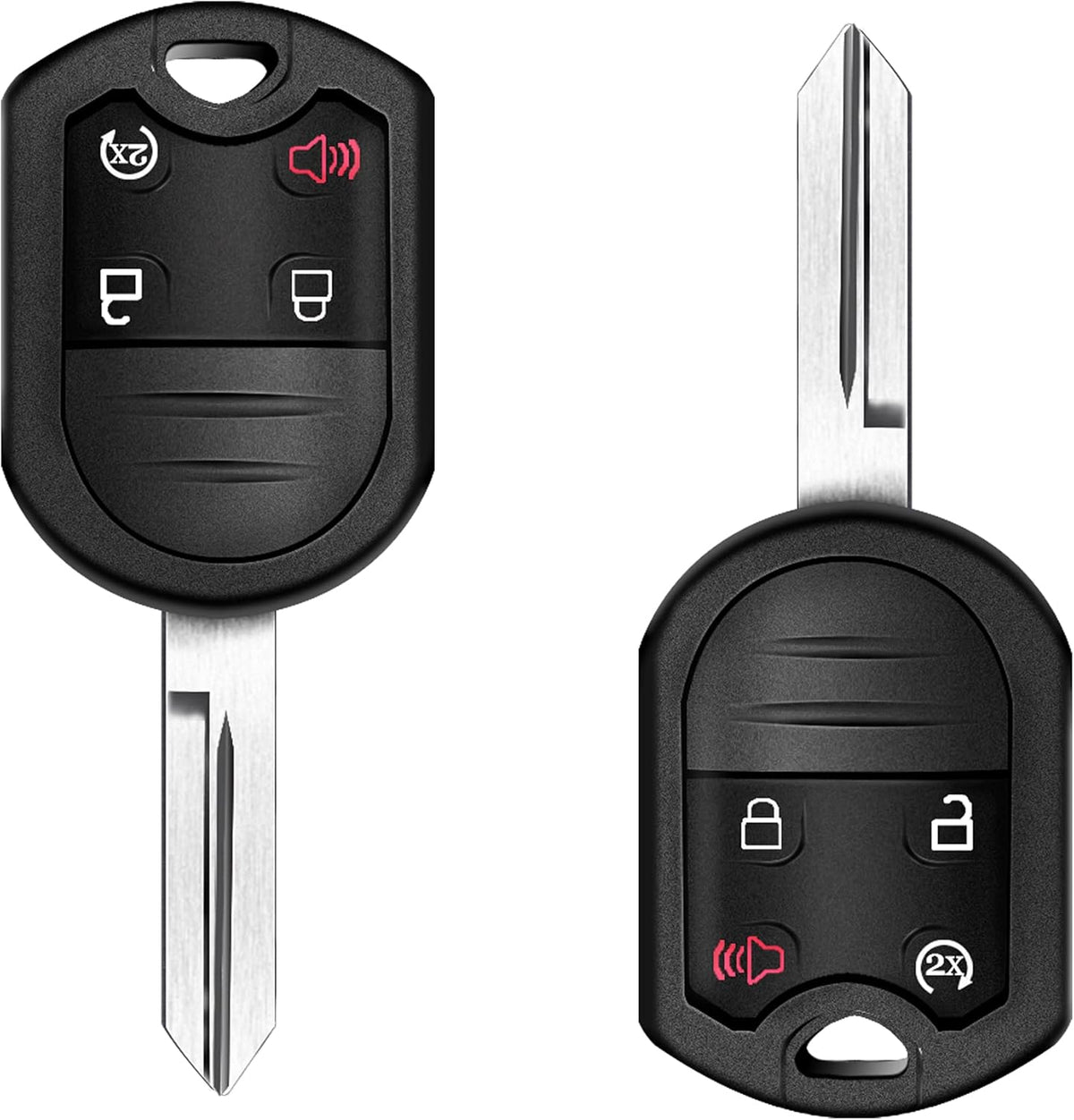 Keyless Entry Remote Car Key Fob Pack of 2 C808
