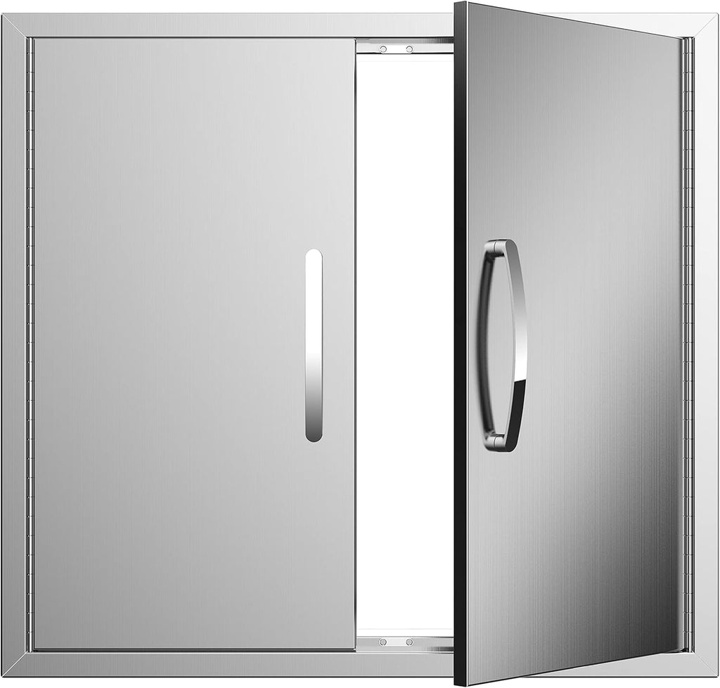Double Stainless Steel BBQ Access Door V518
