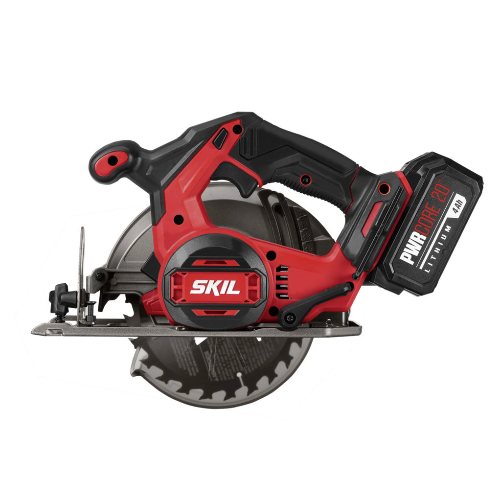 20-Volt Brushless 6.5 in Circular Saw Kit with 4.0 Ah Lithium Battery and Charger Z123910