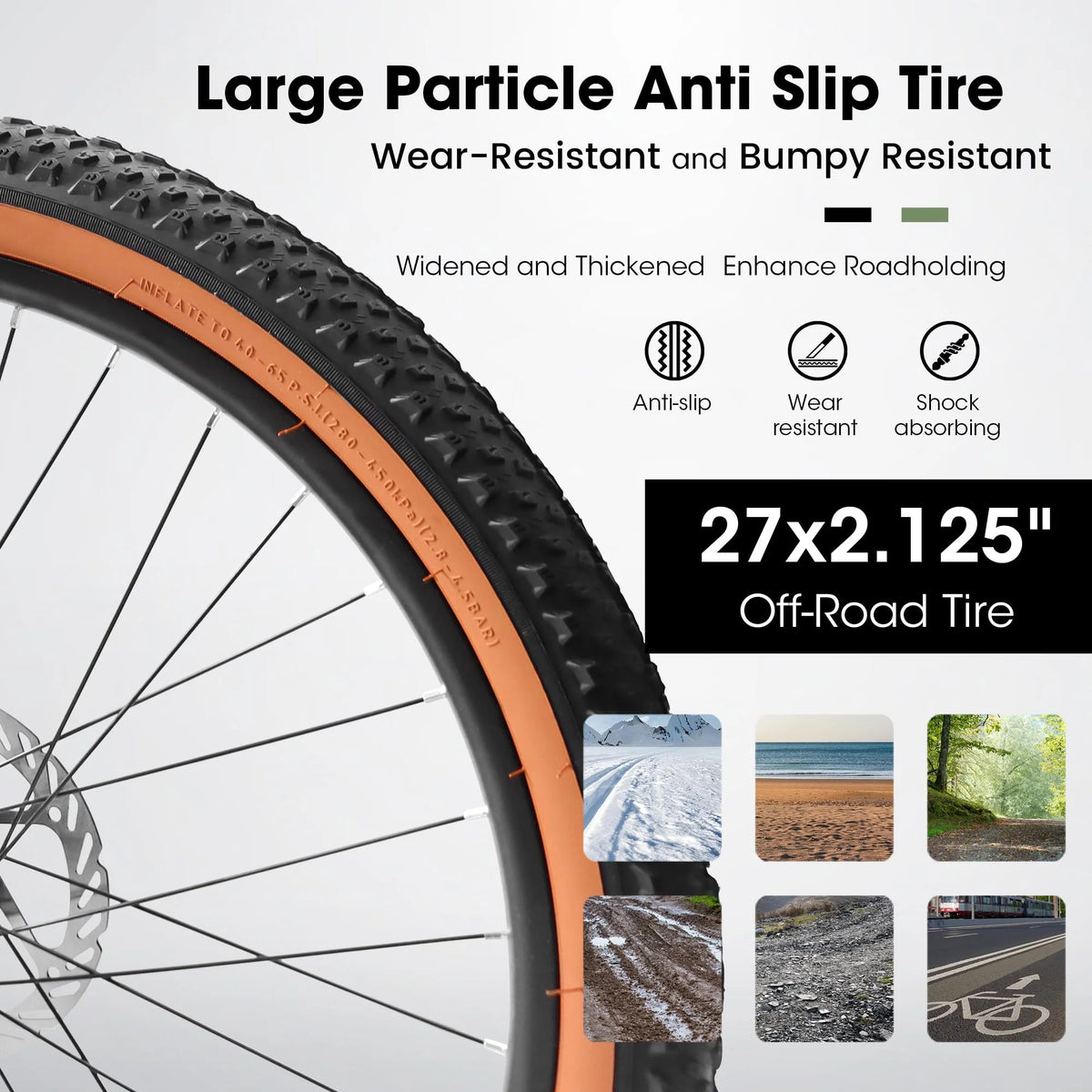 27.5 Inch 21-Speed Disc Brakes Carbon Steel Frame Mountain Bike Y495118