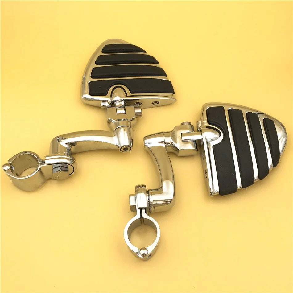 Chrome U Shape Foot Peg Mounting Kit with Footrest Y9889