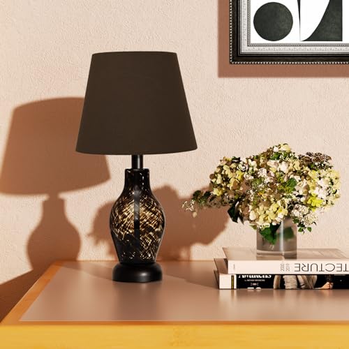 Pink Glass Dimmable Mushroom Table Lamp U245701