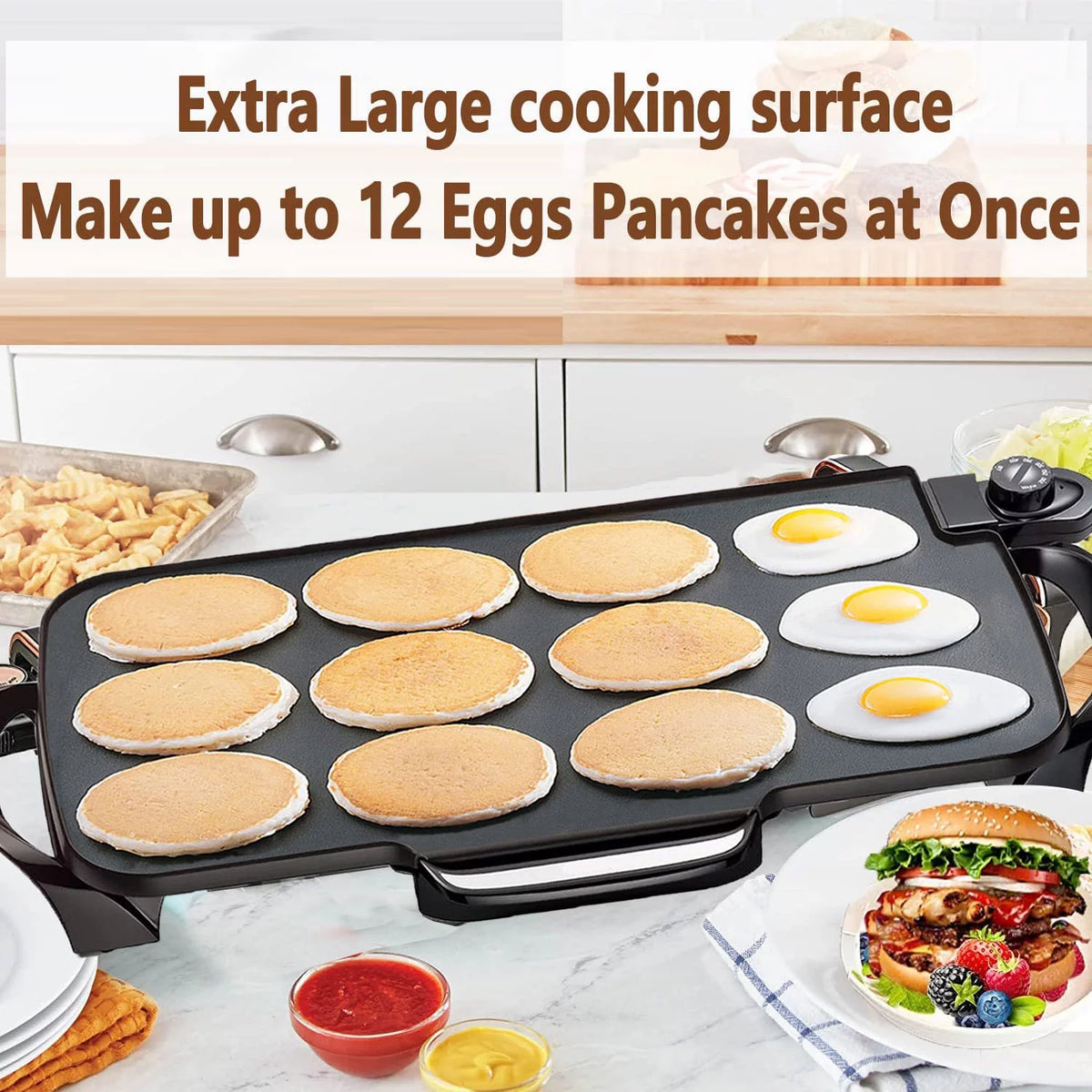 Extra-Large 22-Inch Nonstick Electric Griddle S148857