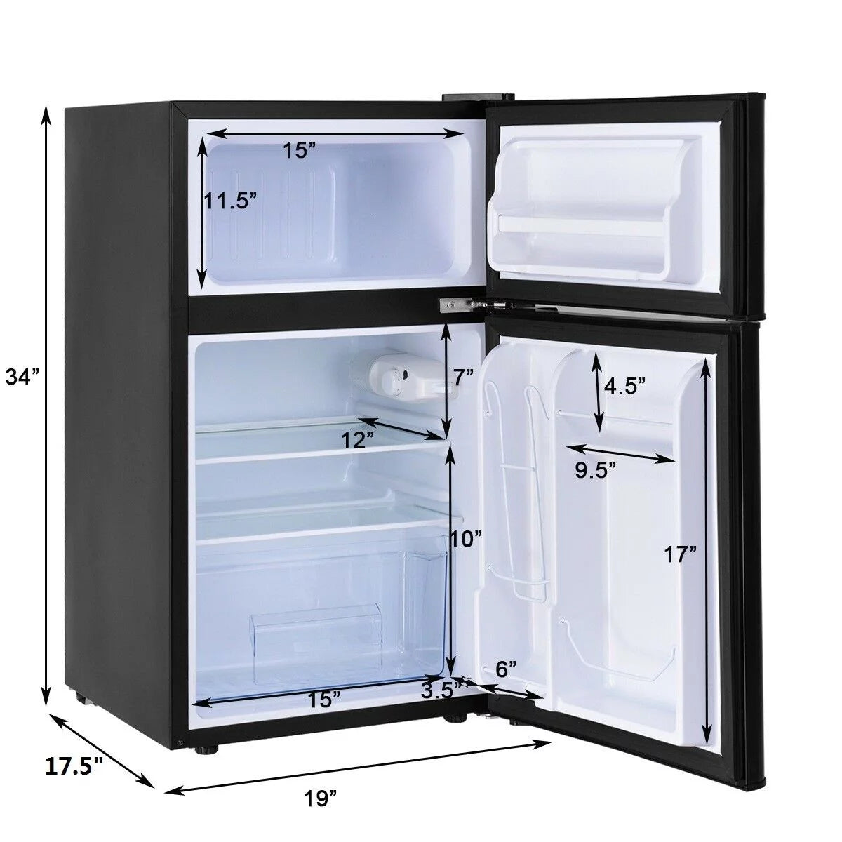 Compact Refrigerator 3.2 cu ft. Grey J138428