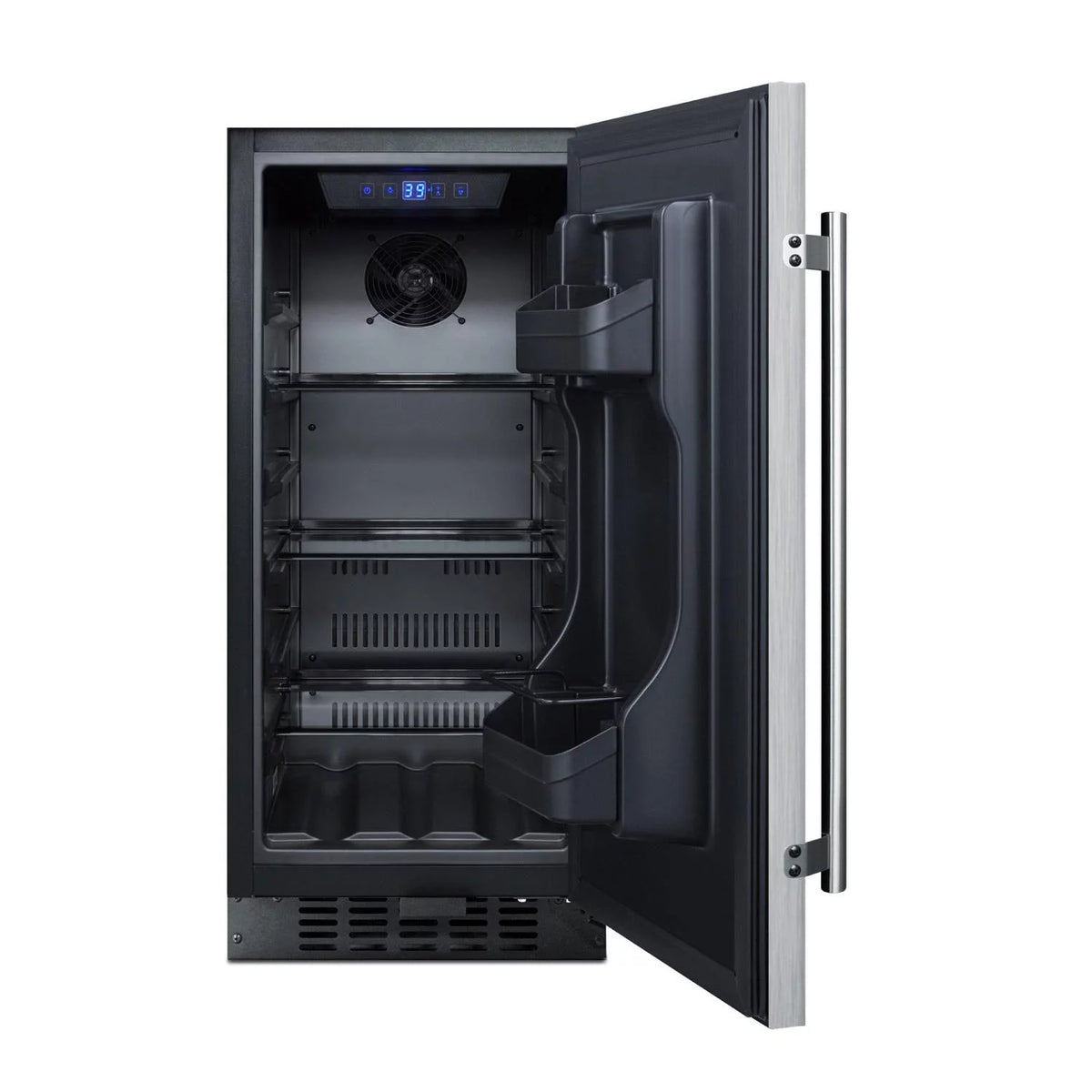 15-Inch 3.0 Cu. Ft. Outdoor Beverage Refrigerator Stainless Steel Black Q729