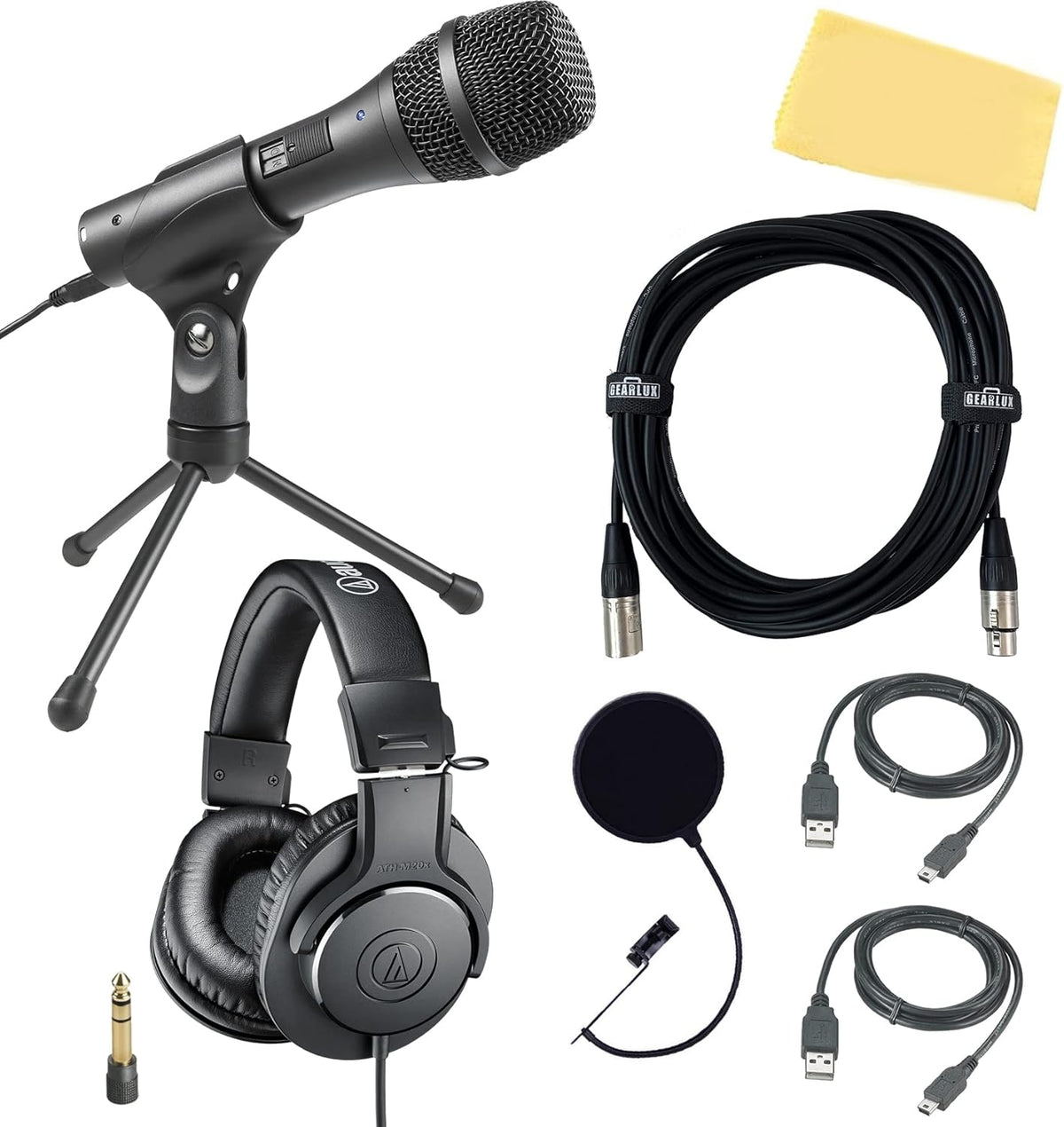 Multi-Pattern Condenser Microphone with Pop Filter and XLR Cable G150313