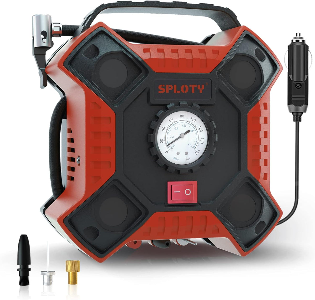 Tire Inflator Air Compressor Portable 12V DC Air Pump 160PSI with LED Light Pack of 2 U8209