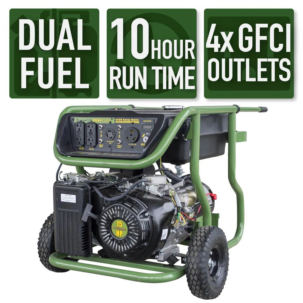 9000 Watt Dual Fuel Generator M50838