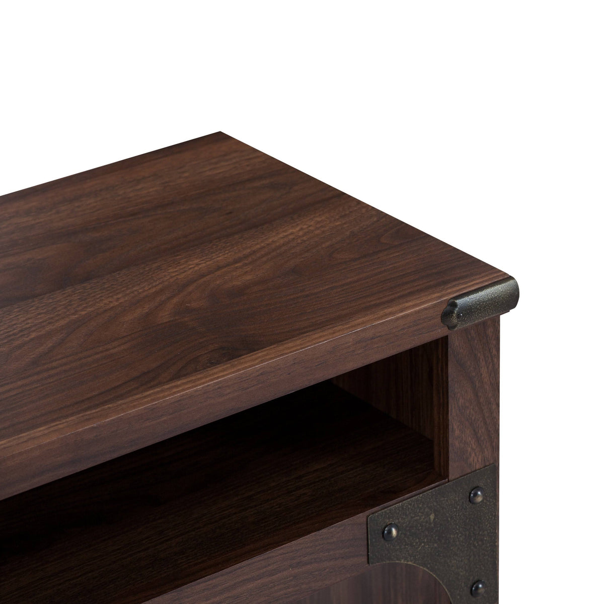 Walnut 53-inch Wood Desk Hutch A368