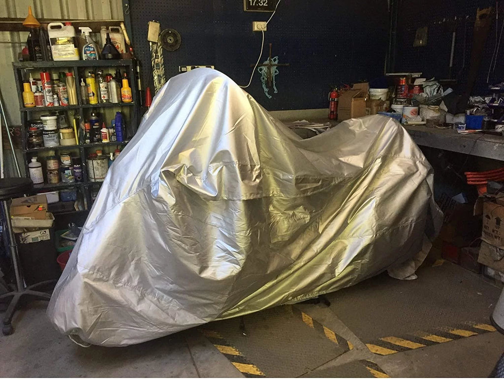 Weatherproof Motorcycle Cover with Storage Bag A9789