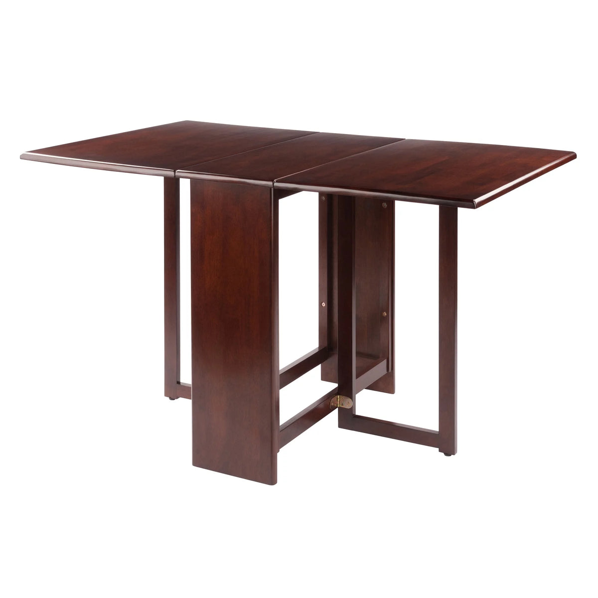 Double Drop Leaf Dining Table Walnut Finish G4228