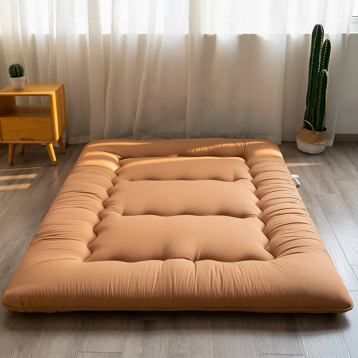 Black Twin Size Japanese Floor Futon Mattress Q7765