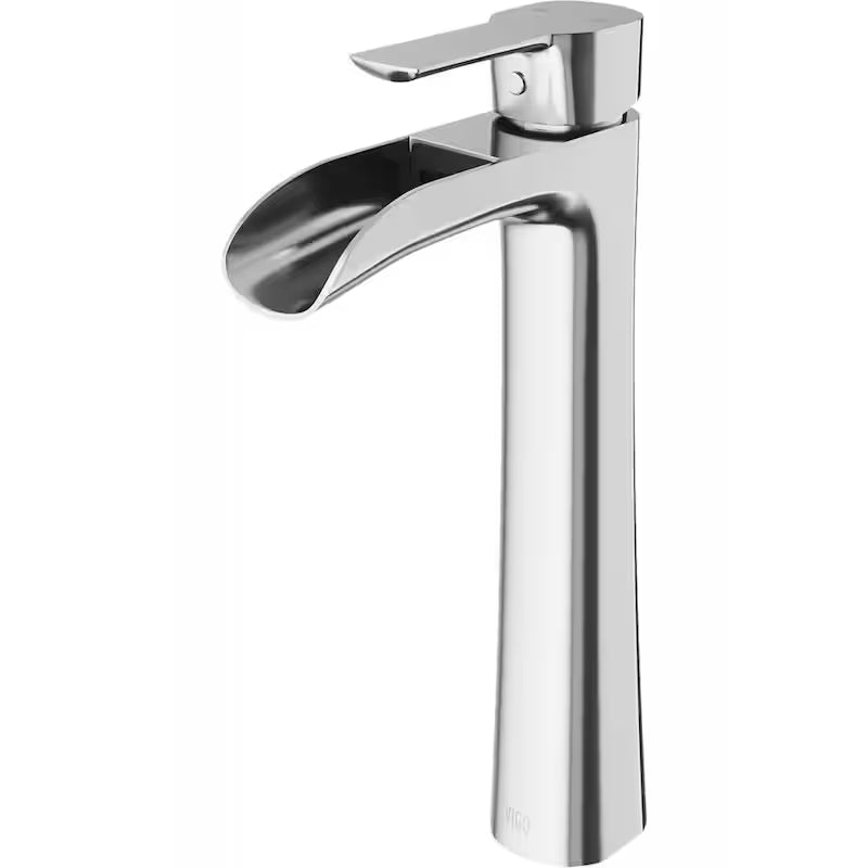 Single Handle Vessel Faucet in Brushed Nickel E60055