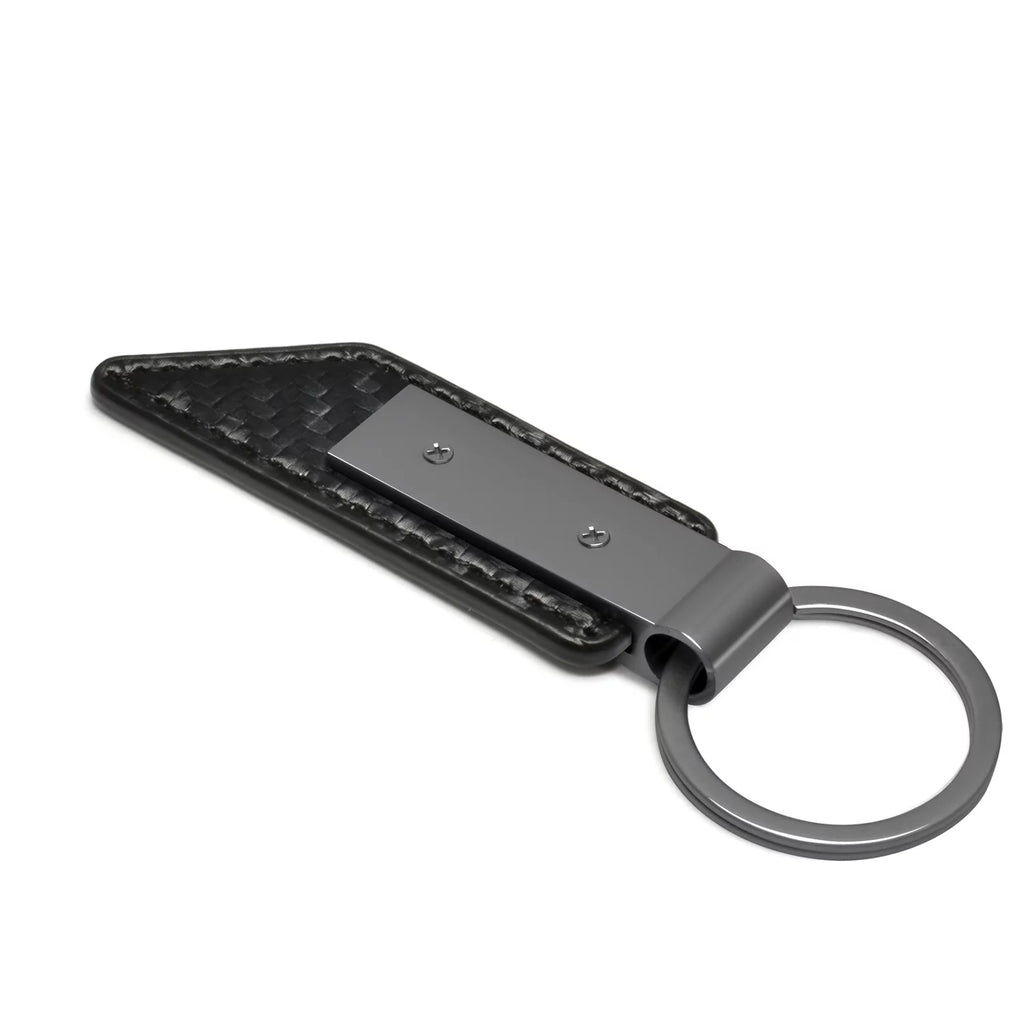 Black PU Leather Key Chain F231579