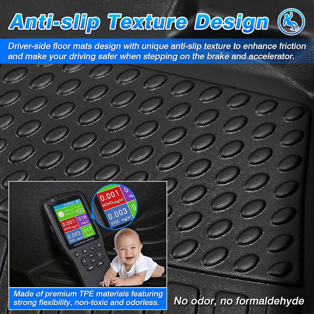 All Weather Floor Liners 1st and 2nd Row Carpet Protection Mat Set O271998