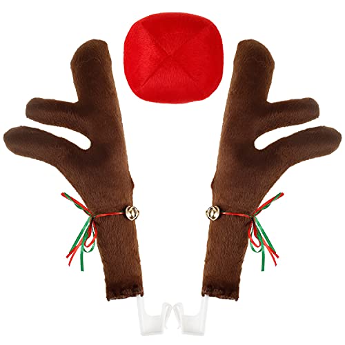 Car Reindeer Antlers & Nose Christmas Costume Decoration Kit (Brown) X97070