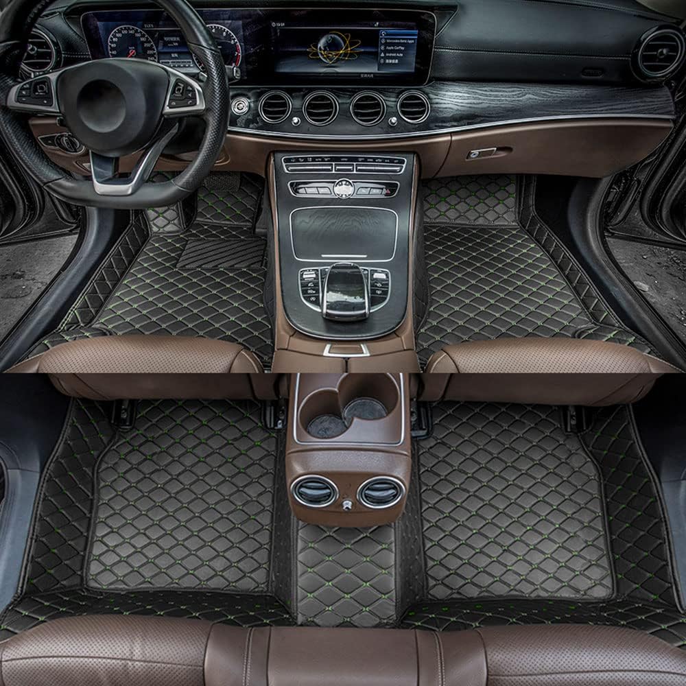 All Weather Non-Slip Leather Car Floor Liners E8061