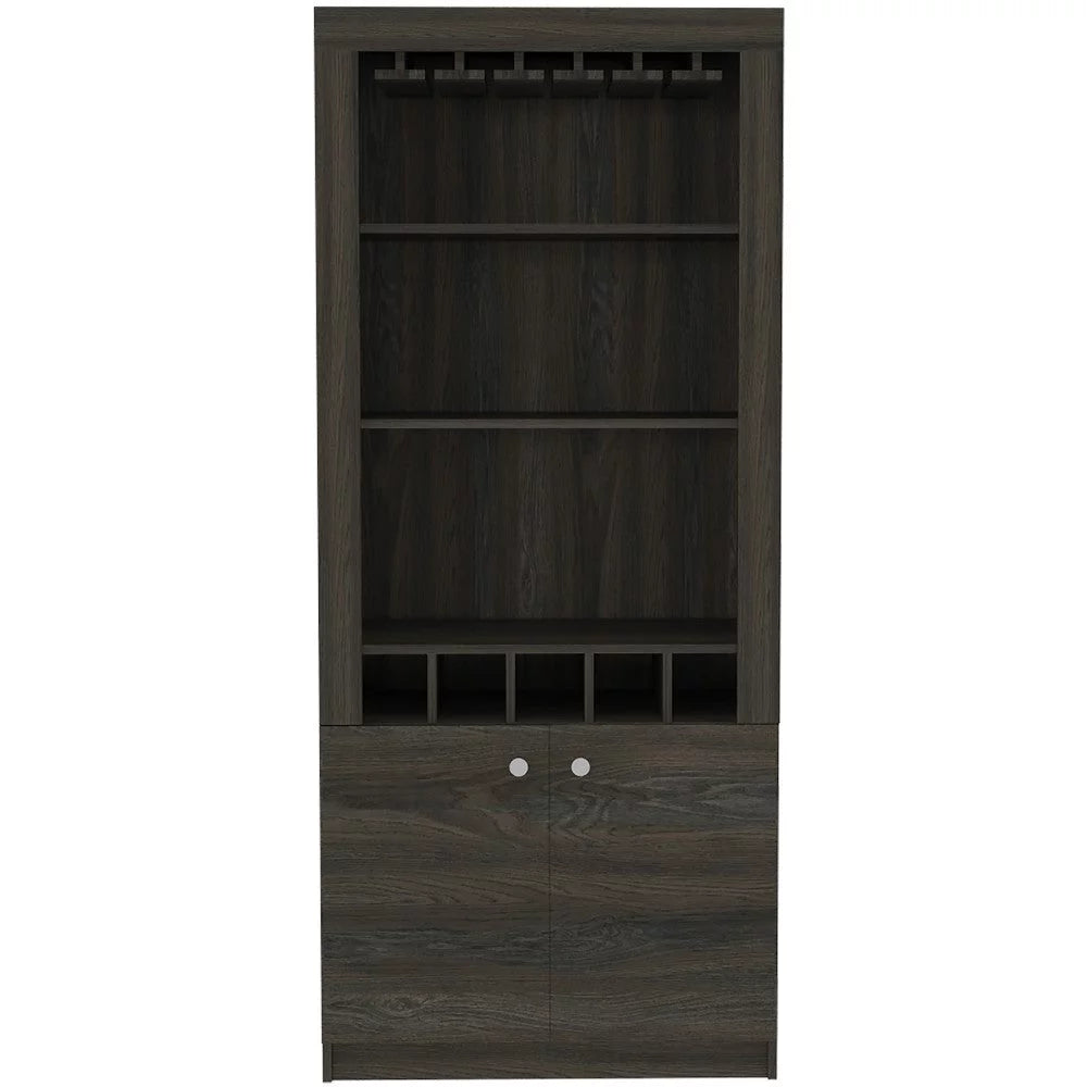 Bar Cabinet with Five Wine Cubbies B7828