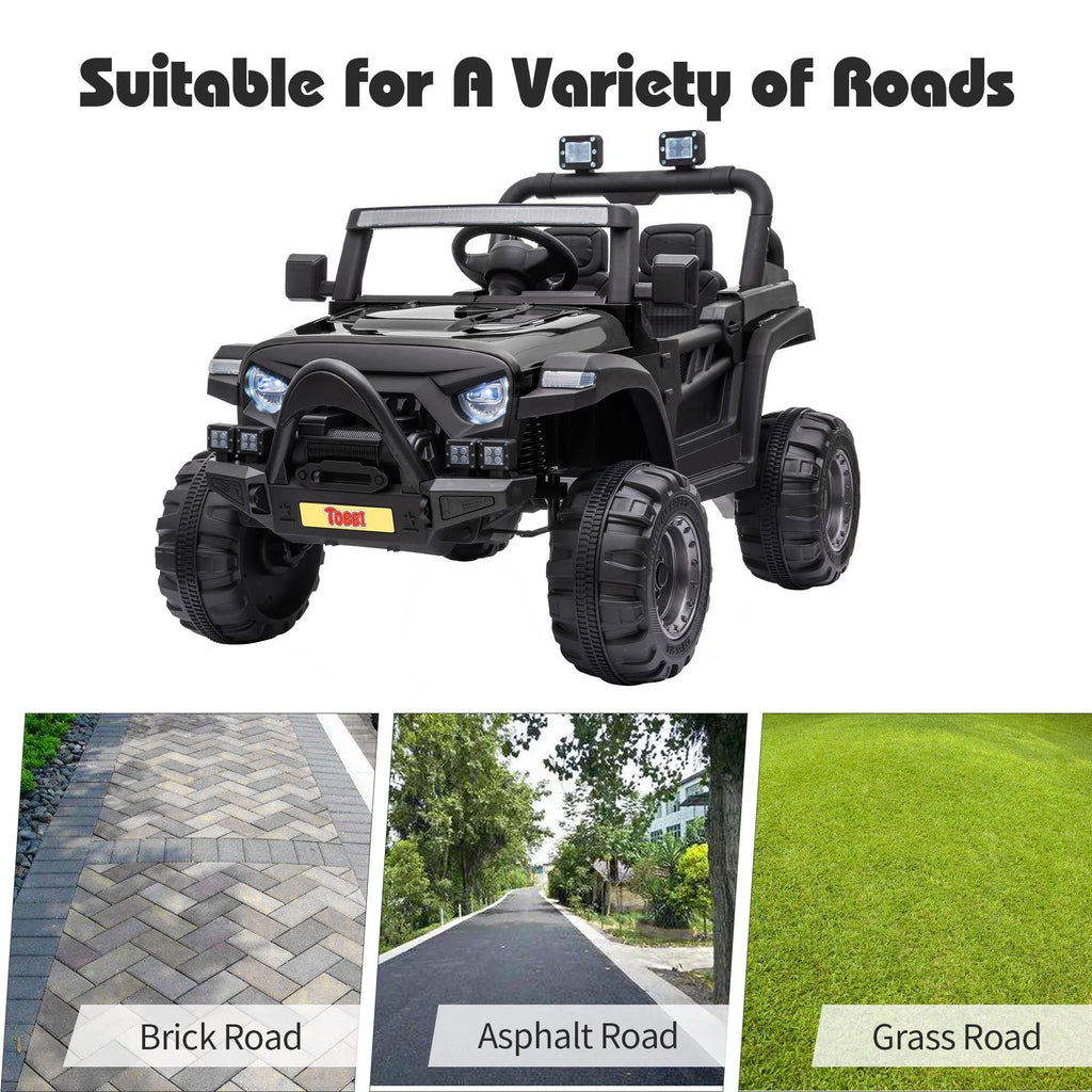 12V Battery Powered Ride on Truck Car Black X6570