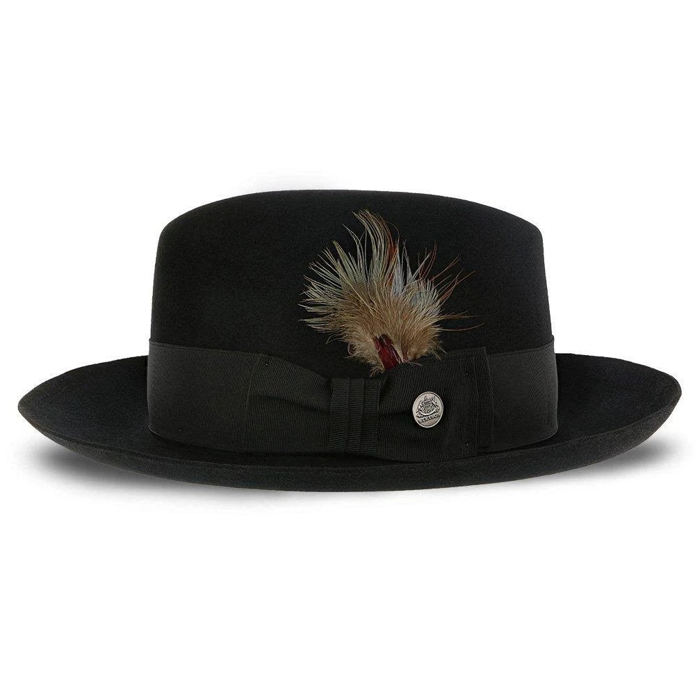 Beaver Fur Felt Fedora Hat F8598