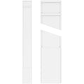 Plain PVC Pilaster with Decorative Capital & Base (Pair) R643