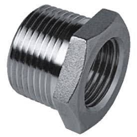 316 Cast Pipe Fitting Hex Bushing 2-1/2 x 1/2 NPT Male x Female Pkg Qty 5 G997472
