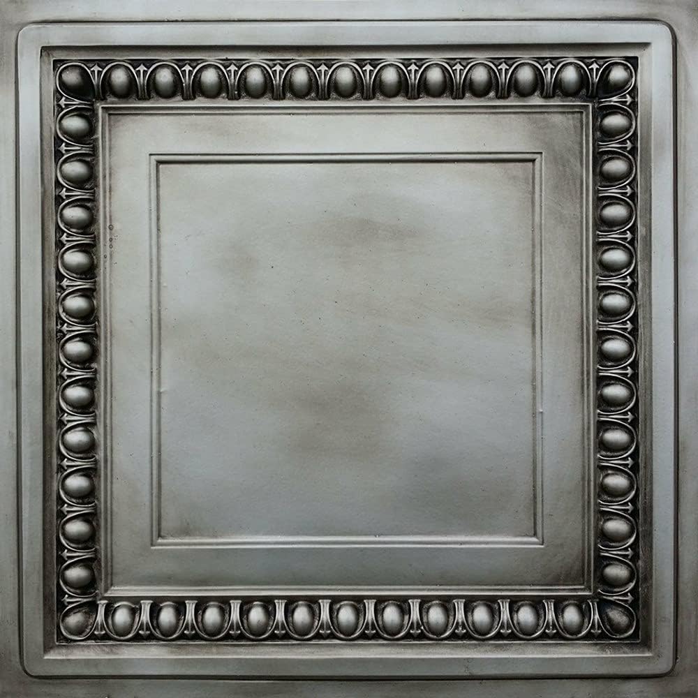 PVC 2' x 2' Glue-up or Lay-in Ceiling Tile, White Matte, 25 V5347