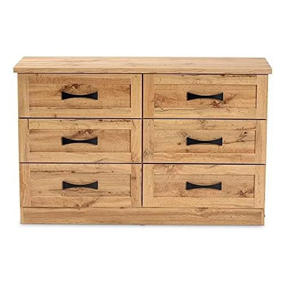 6 Drawer Wood Dresser Q18497