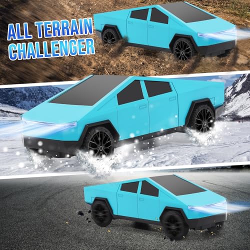 Remote Control Pickup Truck 1/24 Scale Rechargeable Blue H43886