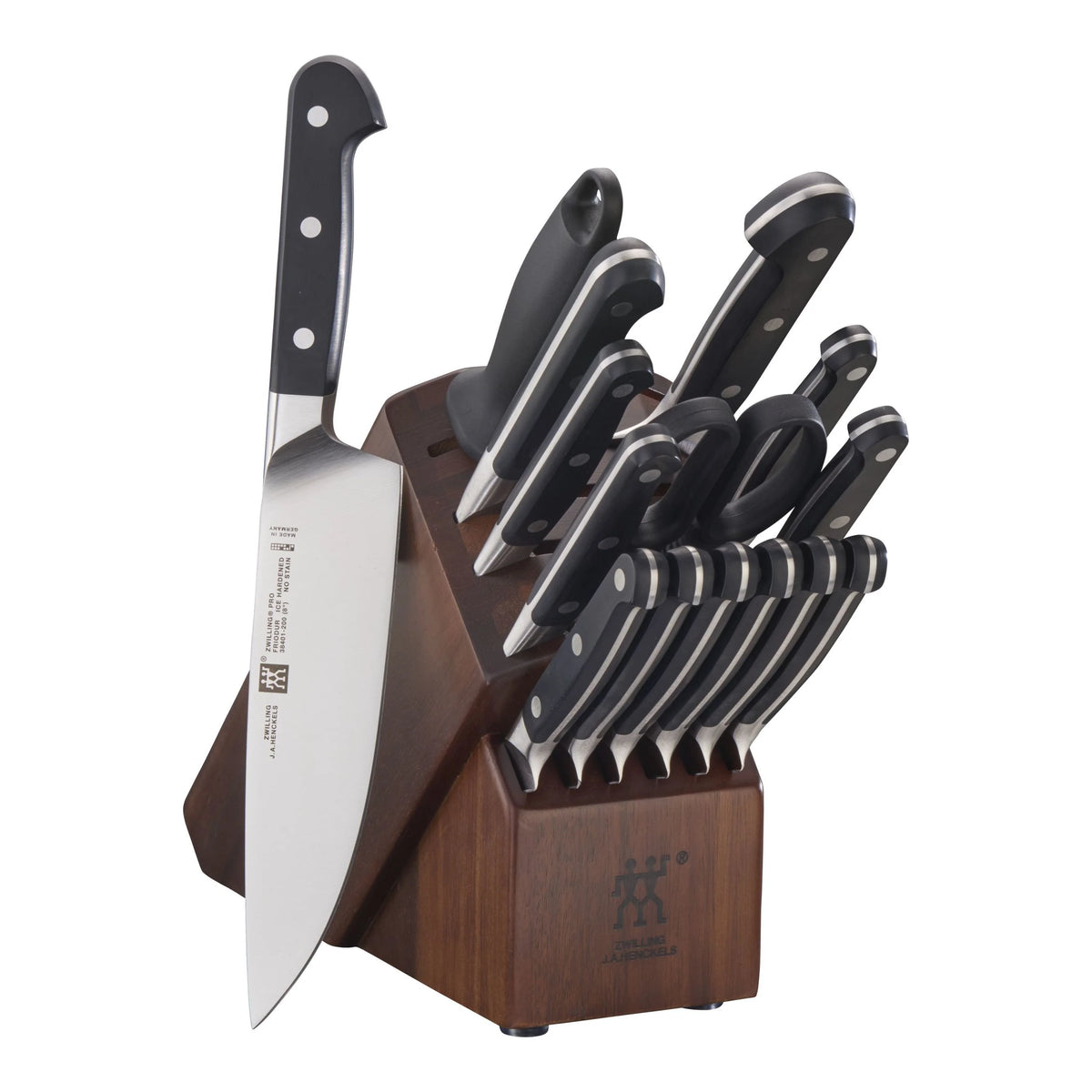 16 Pc Knife Set in Acacia Block D459586