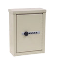 Painted Steel Mini Wall Storage Cabinet with Combo Lock in Beige T31736