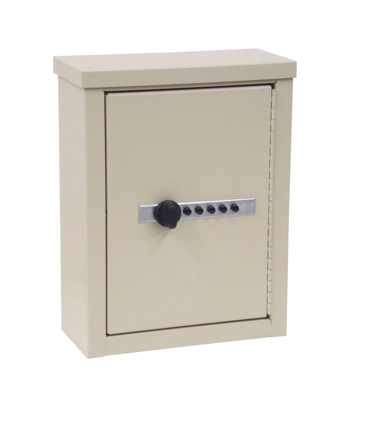Painted Steel Mini Wall Storage Cabinet with Combo Lock in Beige T31736