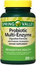 Probiotic Multi-Enzyme Digestive Formula Tablets 200 ct Q707638