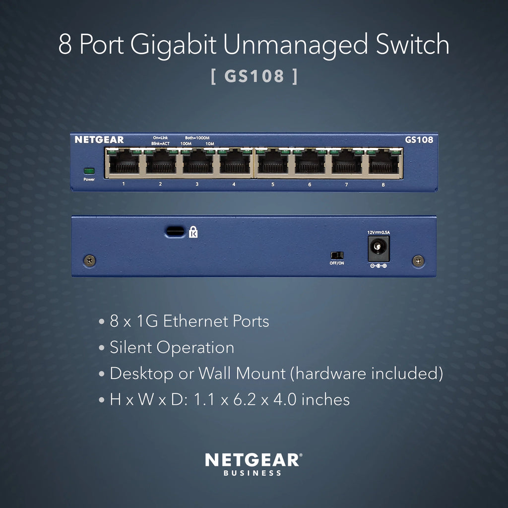 8-Port Gigabit Ethernet Unmanaged Switch G60750